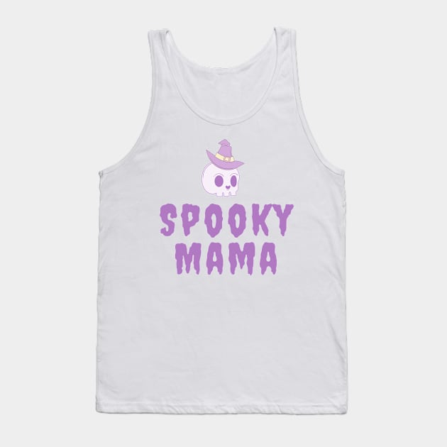 Spooky mama Halloween tshirt Tank Top by Lyna